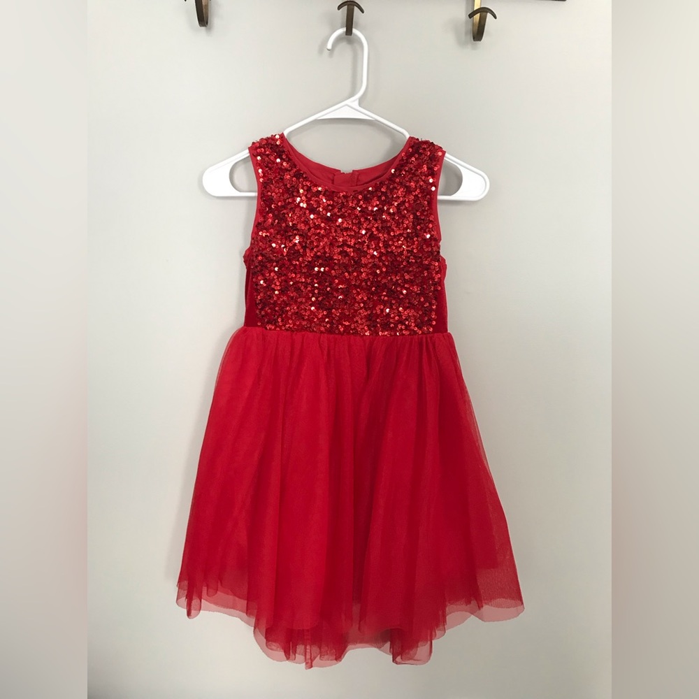 Cat & Jack Red Sequin Dress
